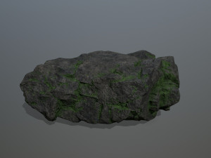 mossy rocks Model 3D
