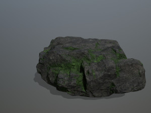 mossy rocks Model 3D