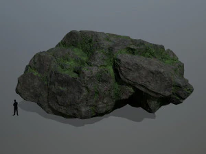 mossy rocks 3D Model