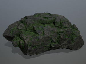 mossy rocks Model 3D