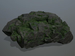 mossy rocks 3D Model