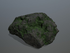 mossy rocks Model 3D