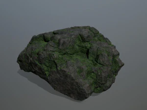 mossy rocks 3D Model