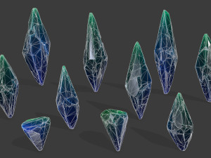 crysal set Modelo 3D