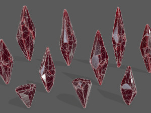 crysal set Modelo 3D