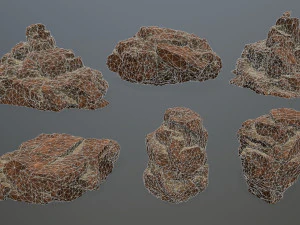 desert rocks 3D Model