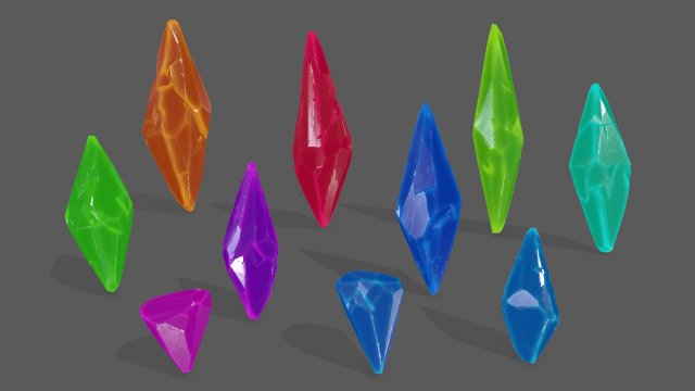 crysal set Model 3D .c4d .max .obj .3ds .fbx .stl .blend 