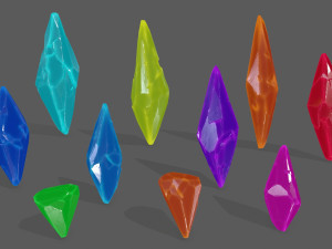 crystal set 3D मॉडल