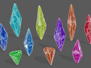 crystal set 3D मॉडल