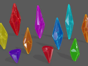kristal seti 3D Model