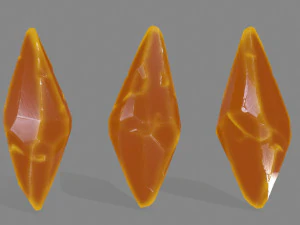 set di cristalli Modello 3D