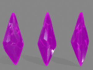 set di cristalli Modello 3D