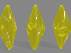 set di cristalli Modello 3D