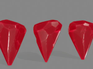 set di cristalli Modello 3D