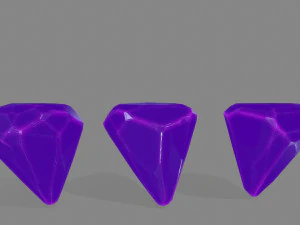 set di cristalli Modello 3D