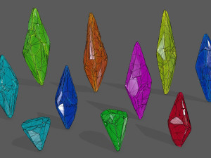 crysal set Modèle 3D