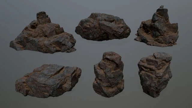 rocks 3D Model .c4d .max .obj .3ds .fbx .stl .blend