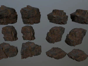 volcanic rocks 3D Model