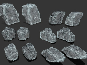 ice rocks 3D Model