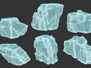 ice rocks Model 3D