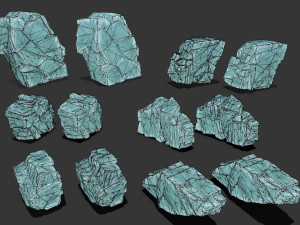 ice rocks 3D Model
