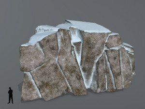 snow rock Model 3D