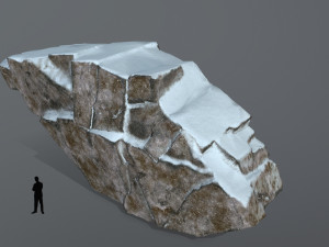 snow rock Model 3D