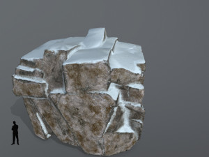 snow rock Model 3D