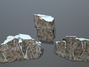 snow rock Model 3D