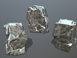 snow rock Model 3D