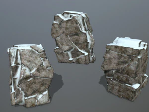 snow rock 3D Model