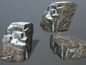 snow rock 3D Model