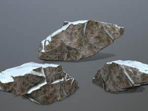 snow rock Model 3D