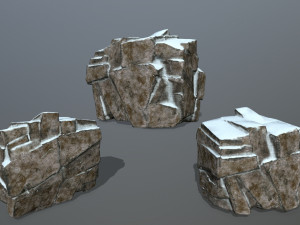 snow rock Model 3D