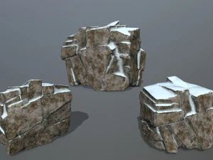 snow rock 3D Model