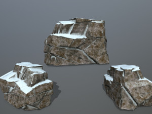 snow rock Model 3D