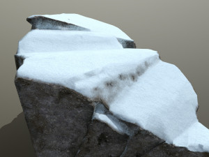 snow rock Model 3D