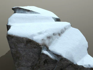 snow rock 3D Model