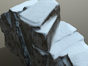 snow rock Model 3D