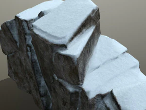 snow rock 3D Model