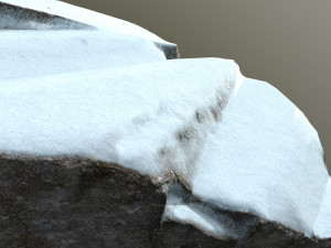 snow rock Model 3D