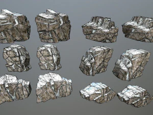 snow rock 3D Model