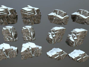 snow rock 3D Model