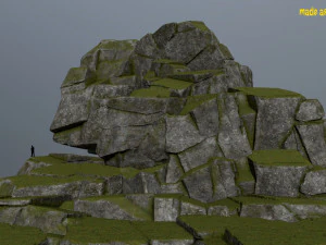 바위 3D 모델