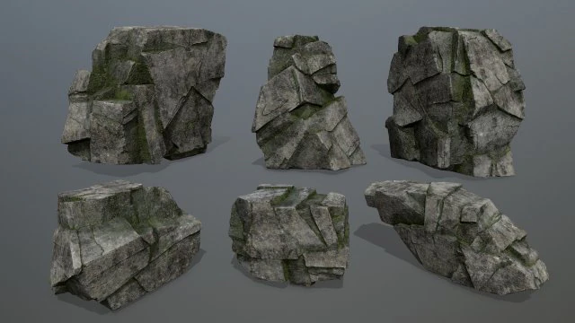 rocks 3D Model .c4d .max .obj .3ds .fbx .stl .blend 