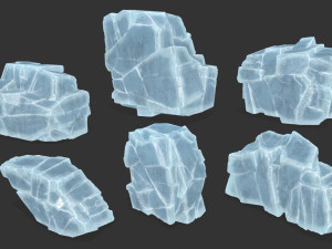 ice rocks 3D-Modell