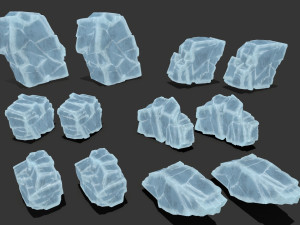 ice rocks 3D-Modell