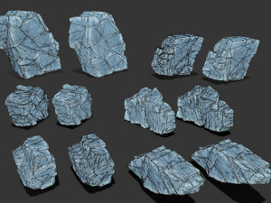 ice rocks 3D-Modell