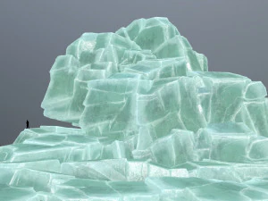 बर्फ की चट्टानें 3D मॉडल