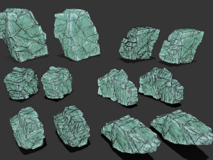 ice rocks Modelo 3D